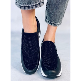 Atwood Black wedge sneakers 1