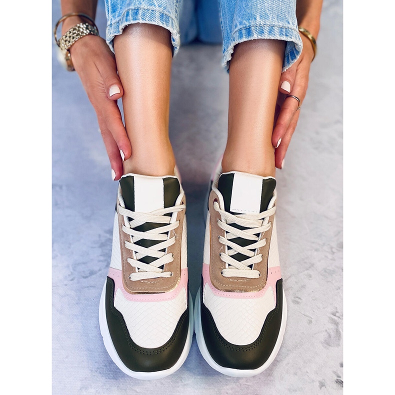 BM Kelsi Pink wedge sneakers 1