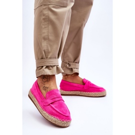 FI1 Women's Suede Espadrilles Fuchsia Keyla pink 2