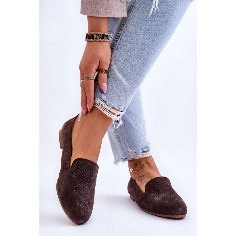 S.Barski Suede Comfortable Loafers Brown Giovana 2 S.Barski Suede Comfortable Loafers Brown Giovana 2