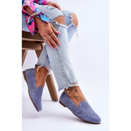 S.Barski Suede Comfortable Blue Giovana Loafers 1 S.Barski Suede Comfortable Blue Giovana Loafers 1