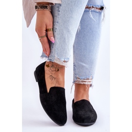 S.Barski Suede Comfortable Loafers Black Giovana 1