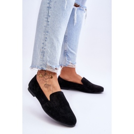 S.Barski Suede Comfortable Loafers Black Giovana 2