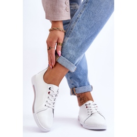 S.Barski Women's Leather Sneakers White Renes 2 S.Barski Women's Leather Sneakers White Renes 2