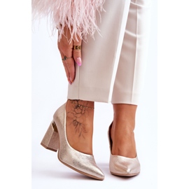 Lewski Shoes Leather Pumps Lewski 3117 Gold golden 1 Lewski Shoes Leather Pumps Lewski 3117 Gold golden 1