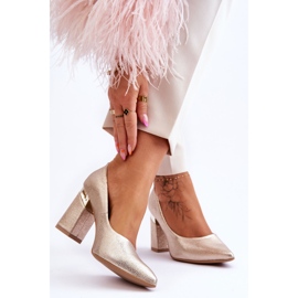 Lewski Shoes Leather Pumps Lewski 3117 Gold golden 2 Lewski Shoes Leather Pumps Lewski 3117 Gold golden 2
