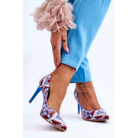 Lewski Shoes Fashionable Leather High Heels Leski Shoes 2659 Blue-Red multicolored 2 Lewski Shoes Fashionable Leather High Heels Leski Shoes 2659 Blue-Red multicolored 2