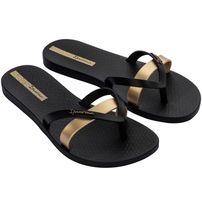 Ipanema Kirei Fem Flip Flops W 81805-24006 black golden 1