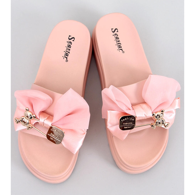 BM Teddy Pink teddy bear platform sandals 1
