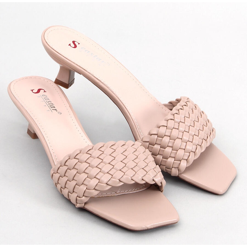 BM Arritola Apricot low heel sandals beige 1