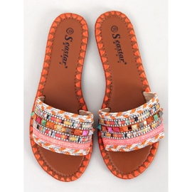 Morocco Orange Marrakech Slippers 1