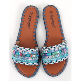 BM Morocco Blue Marrakesh slippers 1