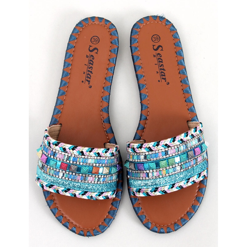 BM Morocco Blue Marrakesh slippers 1