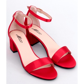 Clarence Red low heel sandals 1