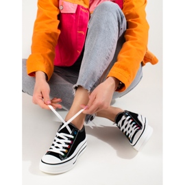 Women's platform sneakers Shelovet black 1