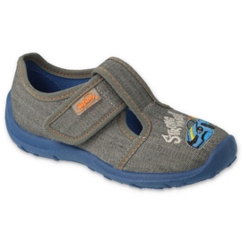 Befado children's shoes 010X024 blue grey 1 Befado children's shoes 010X024 blue grey 1
