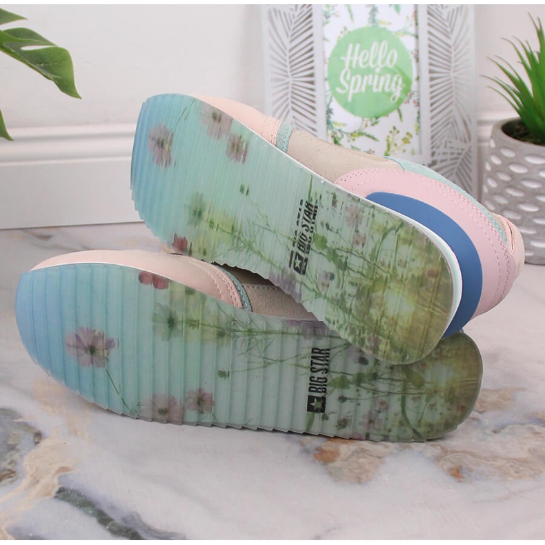 Leather sports shoes for women sneakers Big Star LL274347 multicolored 1