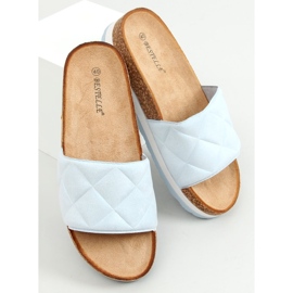 Bahr Blue Cork Slippers 1