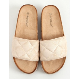 Bahr Beige Cork Slippers 1