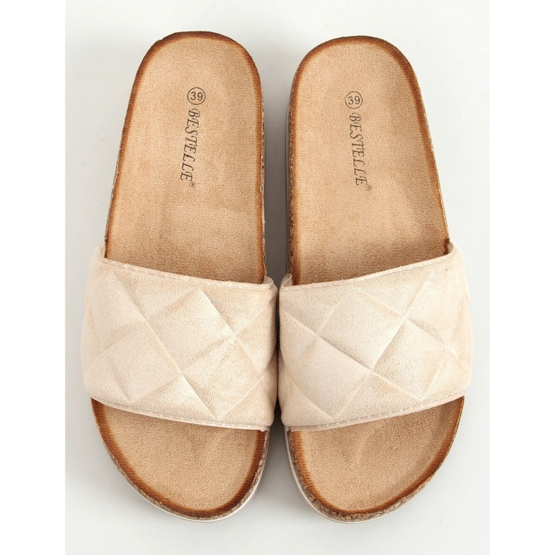 Bahr Beige Cork Slippers 1