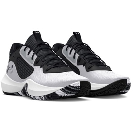 Under Armour Under Armor Gs Lockdown 6 Jr. 3025617 101 basketball shoes white white 1