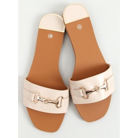 Gallery Beige women's slippers 1