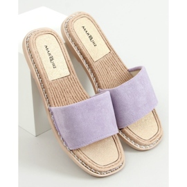 Daniels Purple women's suede slippers 1