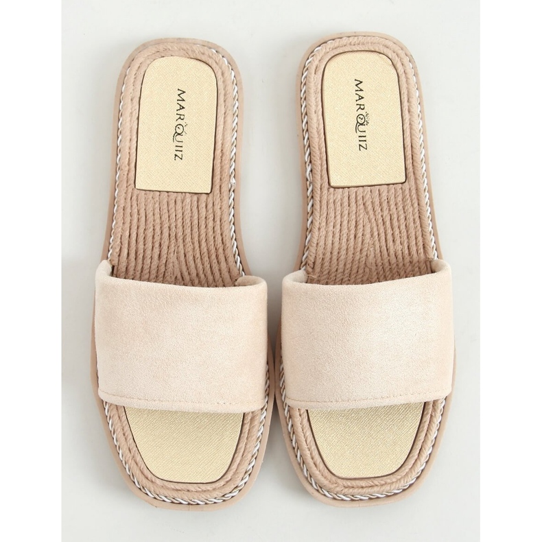 Daniels Beige suede slippers for women 1