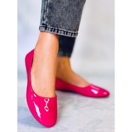 Cargil Fuchsia lacquered ballerinas pink 1