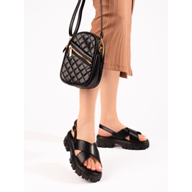 Vinceza Black platform sandals from Vincez 1