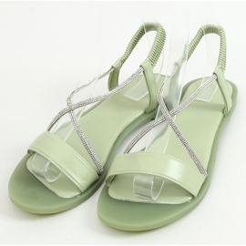 BM Bryce Green cubic zirconia sandals 1