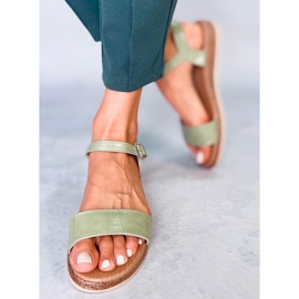 BM Mervat Green women's sandals 2