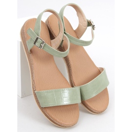 BM Mervat Green women's sandals 1
