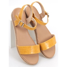 BM Mervat Yellow women's sandals 1