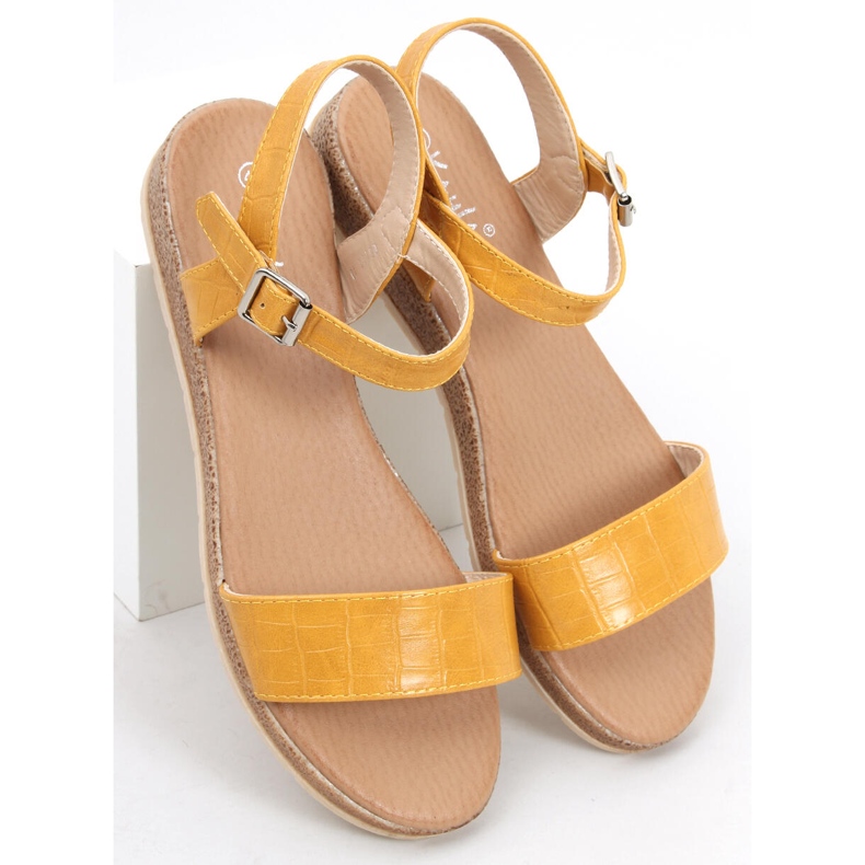 BM Mervat Yellow women's sandals 1