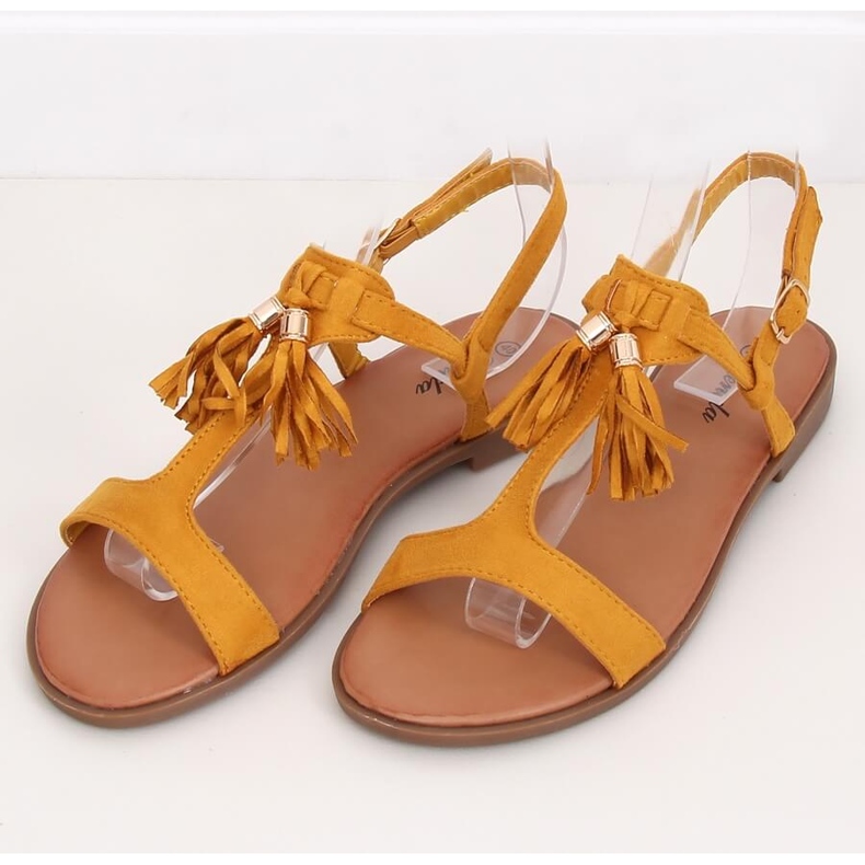 BM Bayles Yellow women's sandals 1