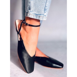 BM Open heel ballerinas from Gianna Black 1