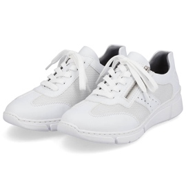Comfortable women's sports shoes white Rieker M0100-80 14