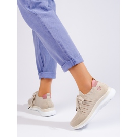 Classic lace-up sports shoes T.Sokolski beige 1