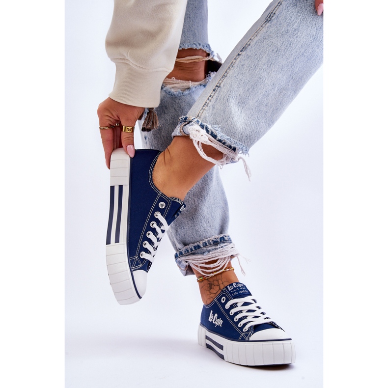 Women's Sneakers On The Platform Lee Cooper LCW-23-31-1803L Navy Blue 2
