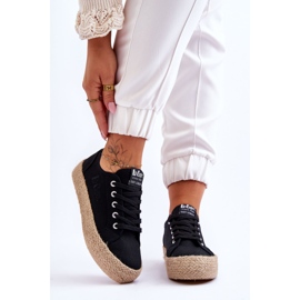 Fashionable Braided Sneakers Lee Cooper LCW-23-31-1797L Black 1 Fashionable Braided Sneakers Lee Cooper LCW-23-31-1797L Black 1
