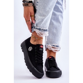 Women's Low Platform Sneakers Lee Cooper LCW-23-44-1652L Black 1