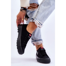Women's Low Platform Sneakers Lee Cooper LCW-23-44-1652L Black 2