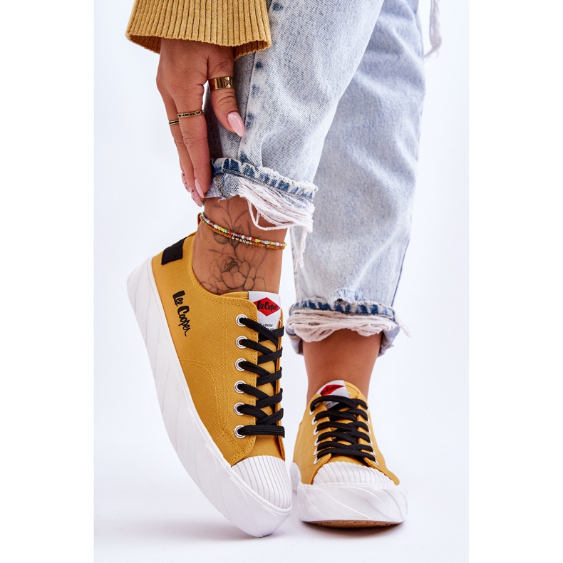 Lee Cooper LCW-23-44-1649L Women's Sneakers Yellow 1 Lee Cooper LCW-23-44-1649L Women's Sneakers Yellow 1