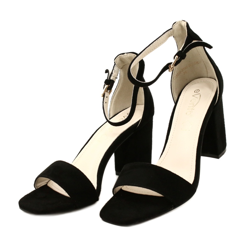 Evento Sandals On Heel Black 23SD35-5560 3