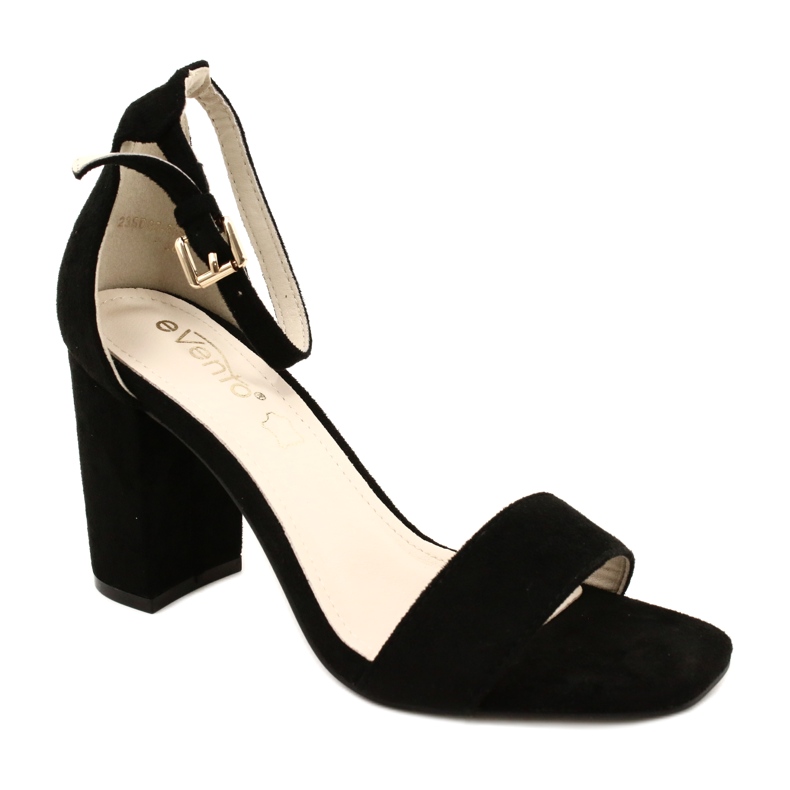 Evento Sandals On Heel Black 23SD35-5560 1