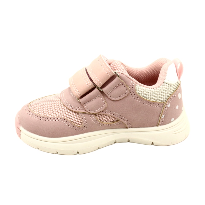 Evento Girls' Velcro Sports Shoes 23DZ23-5917 pink white 2