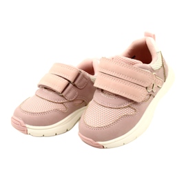 Evento Girls' Velcro Sports Shoes 23DZ23-5917 pink white 3 Evento Girls' Velcro Sports Shoes 23DZ23-5917 pink white 3