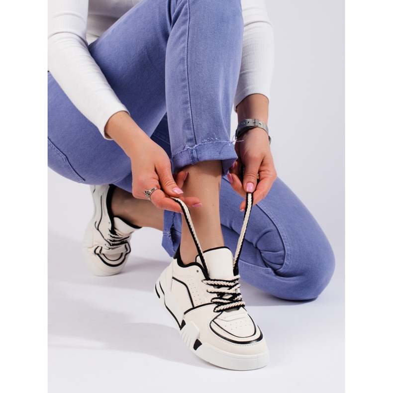 Women's white Shelovet sneakers 1 Women's white Shelovet sneakers 1