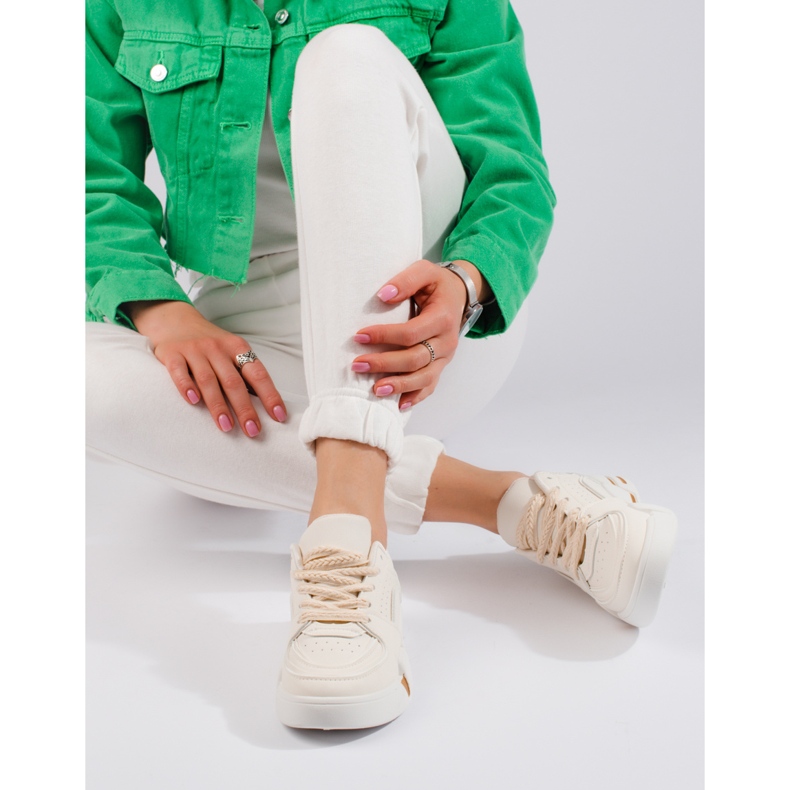 Beige Shelovet women's sneakers 2